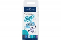 FABER-CASTELL PITT Art Pen Handlettering blau 6 Stück, 267123