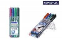 STAEDTLER Lumocolor non-perm. 1mm(M), 315 WP4, 4 Farben ass.