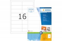 HERMA Etiketten Premium 96,5×33,8mm, 4672, weiss 1600 Stück