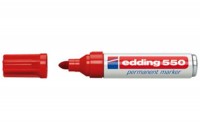 EDDING Marqueur permanent 550 3-4mm rouge, 550-2