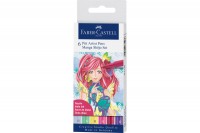 FABER-CASTELL Pitt Artist Pen Manga Shôjo couleurs 6 pcs., 167155