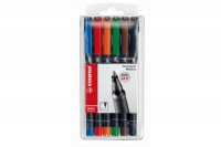 STABILO OHP Pen permanent 1mm 6 pcs., étui, 843/6