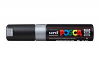 UNI-BALL Posca Marker 8mm MET, argent, PC8K