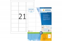 HERMA Etiketten Premium 63,5x38,1mm, 4677, weiss 2100 Stück