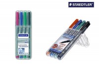 STAEDTLER Lumocolor non-perm. 0,4mm(S), 311 WP4, 4 Farben ass.