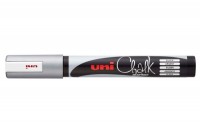 UNI-BALL Chalk Marker 1.8-2.5mm silber, Rundspitze, PWE-5M