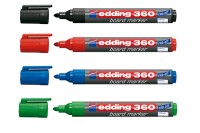 EDDING Boardmarker 360 1.5-3mm 4 couleurs ass., 360-E-4