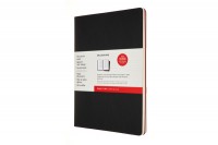 MOLESKINE Notizheft Karton A4 liniert,BK/cranb.,120S. 2 Stk., 602527