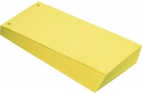 BÜROLINE Feuilles sépar. 10,5x24cm jaune 100 pcs., 660573