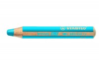 STABILO Crayon couleur Woody 3 in 1 cyan, 880/450