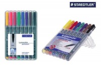 STAEDTLER Lumocolor permanent 1mm(M), 317 WP8, 8 Farben ass.