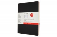 MOLESKINE Cahier carton A4 ligné,noir/cranb.,120p. 2pcs., 602510