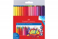 FABER-CASTELL Permenant Marker Grip 3mm assortiert 30 Stück, 155335