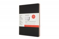 MOLESKINE Notizheft Karton A4 liniert,BK/cranb.,120S. 2 Stk., 602503