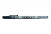 TOMBOW Marker Twin noir/gris, Fudenosuke, WS-TBS