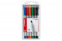 STABILO OHP Pen non-perm. 1mm 6 pcs., étui, 853/6