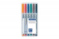 STAEDTLER Lumocolor non-perman. S 0.4mm 6 couleurs assorties, 311-WP6