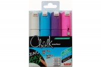 UNI-BALL Chalk Marker 8mm, PWE8M.4C., 4 Farben, Etui