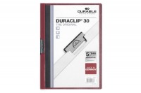 DURABLE Klemmhefter DURACLIP 30, 2200/31, für 30 Blatt A4 dunkelrot