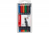 STABILO OHP Pen permanent 0,4mm 6 pcs., étui, 841/6