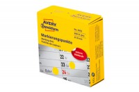 AVERY ZWECKFORM Markierungspunkte 10mm gelb, Spender 800 Stück, 3852