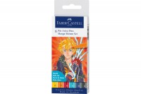 FABER-CASTELL Pitt Artist Pen Manga Shônen couleurs 6 pcs., 167157