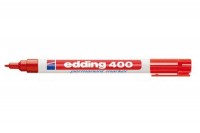 EDDING Marqeur permanent 400 1mm rouge Blister, 400-2BL