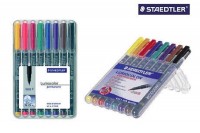 STAEDTLER Lumocolor permanent 0,6mm(F), 318 WP8, 8 Farben ass.