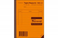 FAVORIT Tages-Rapport D A6, 9197 W, weiss/weiss 100x2 Blatt