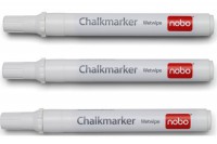 NOBO Kreidemarker, 34438398, weiss 3er Set