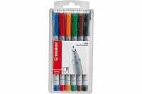 STABILO OHP Pen non-perm. 0,6mm 6 pcs., étui, 852/6