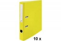 BÜROLINE Classeur 4cm jaune, 10 pcs. A4, 670091